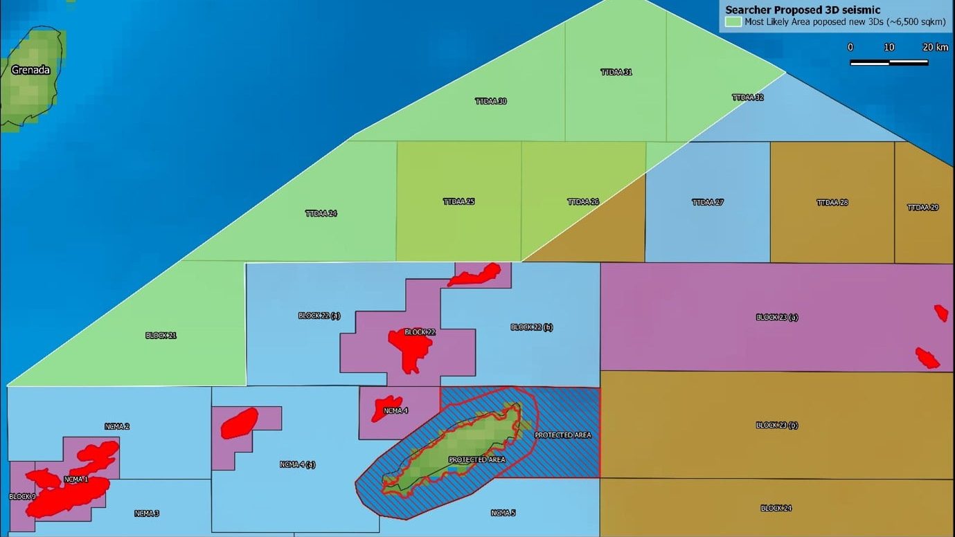 Trinidad and Tobago - Searcher Awarded Multi-Client 3D Acquisition